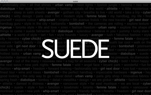 SUEDE Launch Page